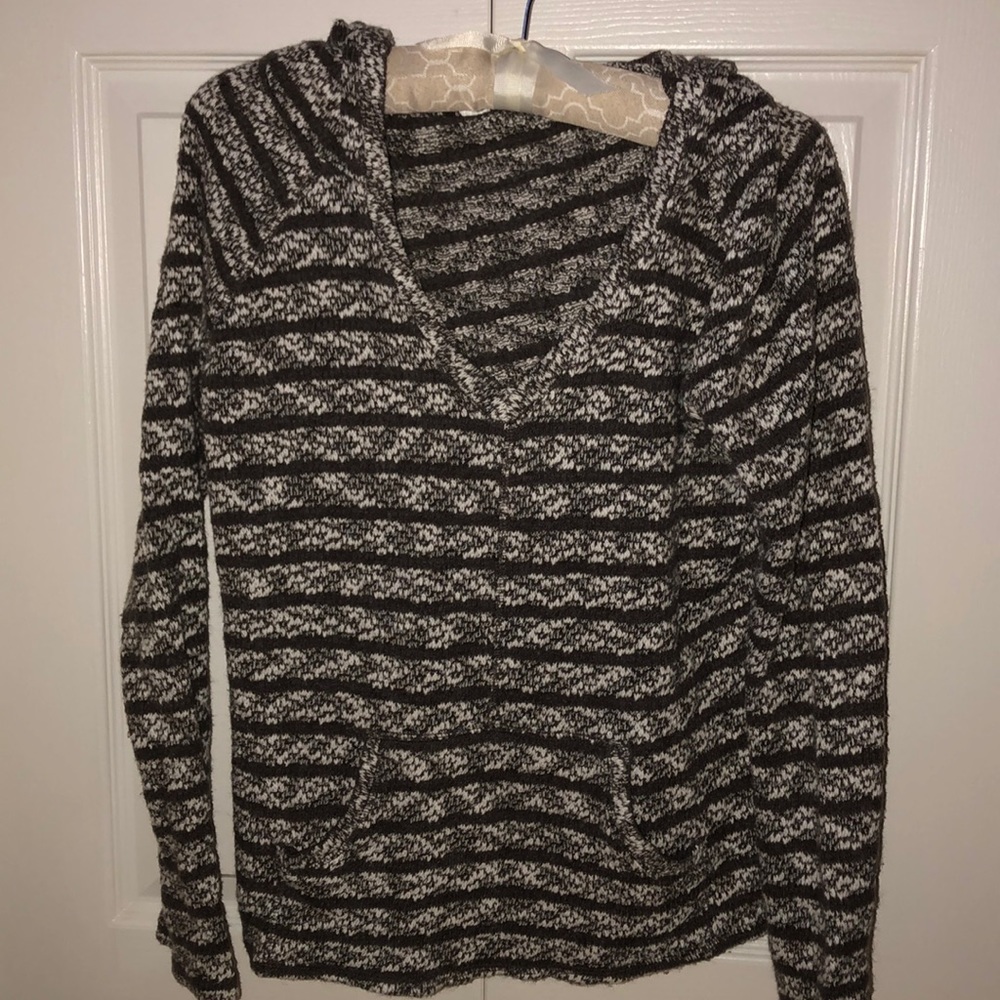 Brown striped sweater